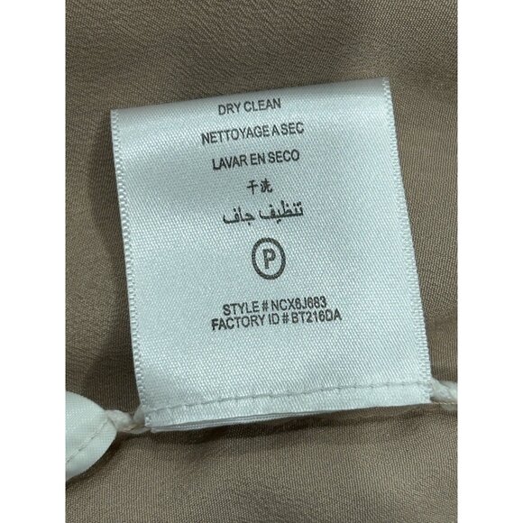 BCBGMaxAzria Inga One Shoulder Halter Silk Maxi Dress Multicolor Sz 10 Cocktail - Picture 10 of 12